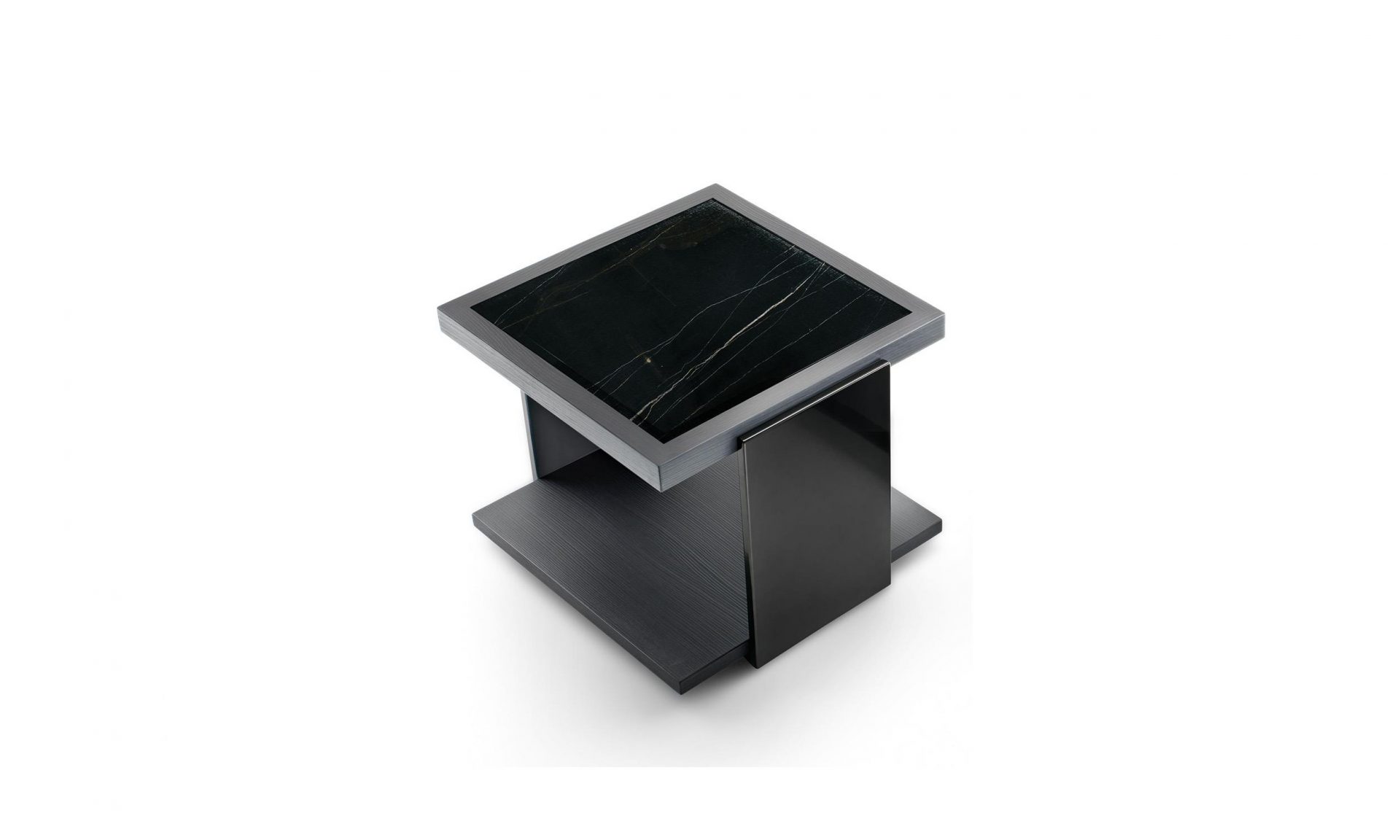 Black and More Square Side Table