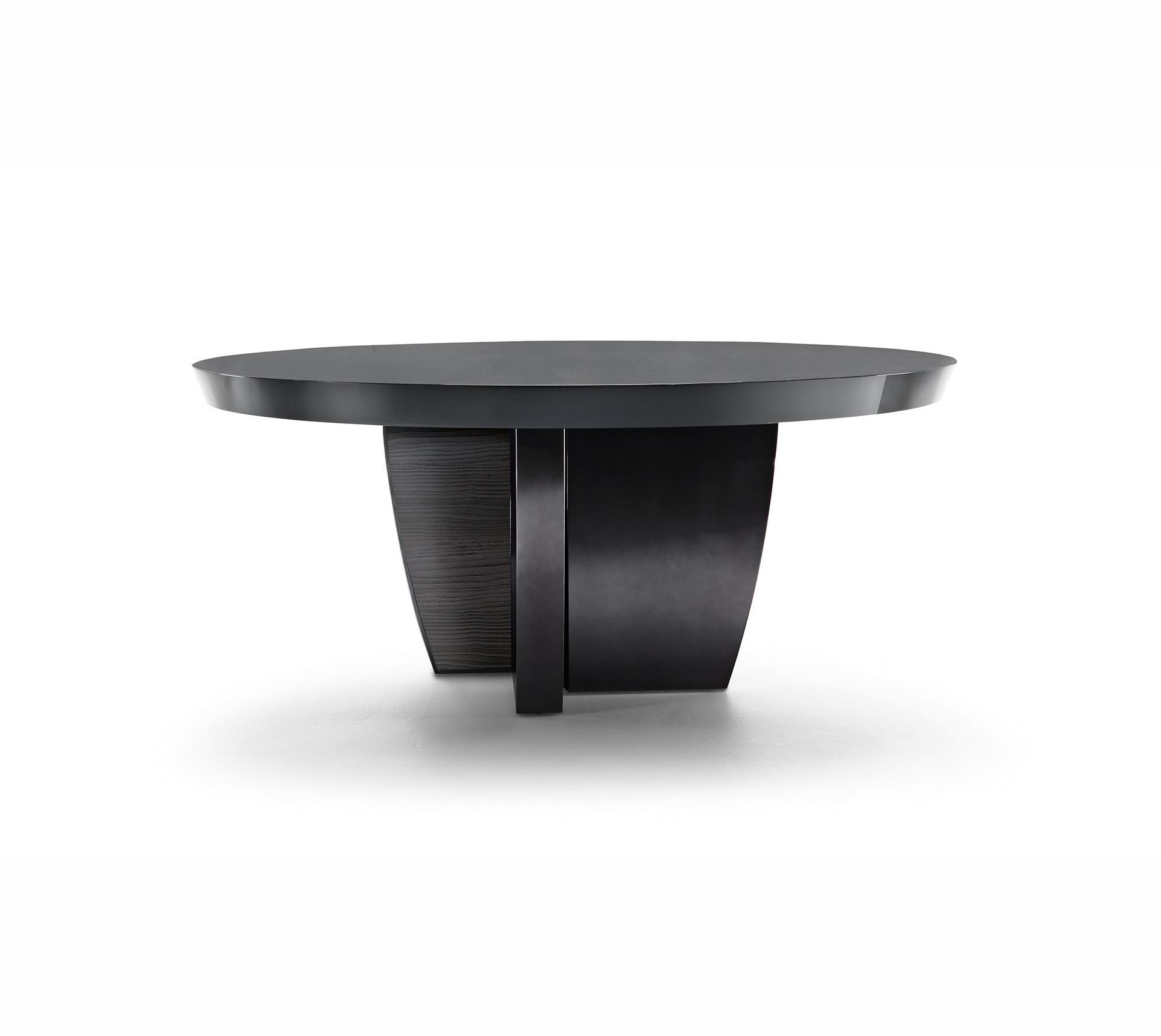Black and More Round Dining Table