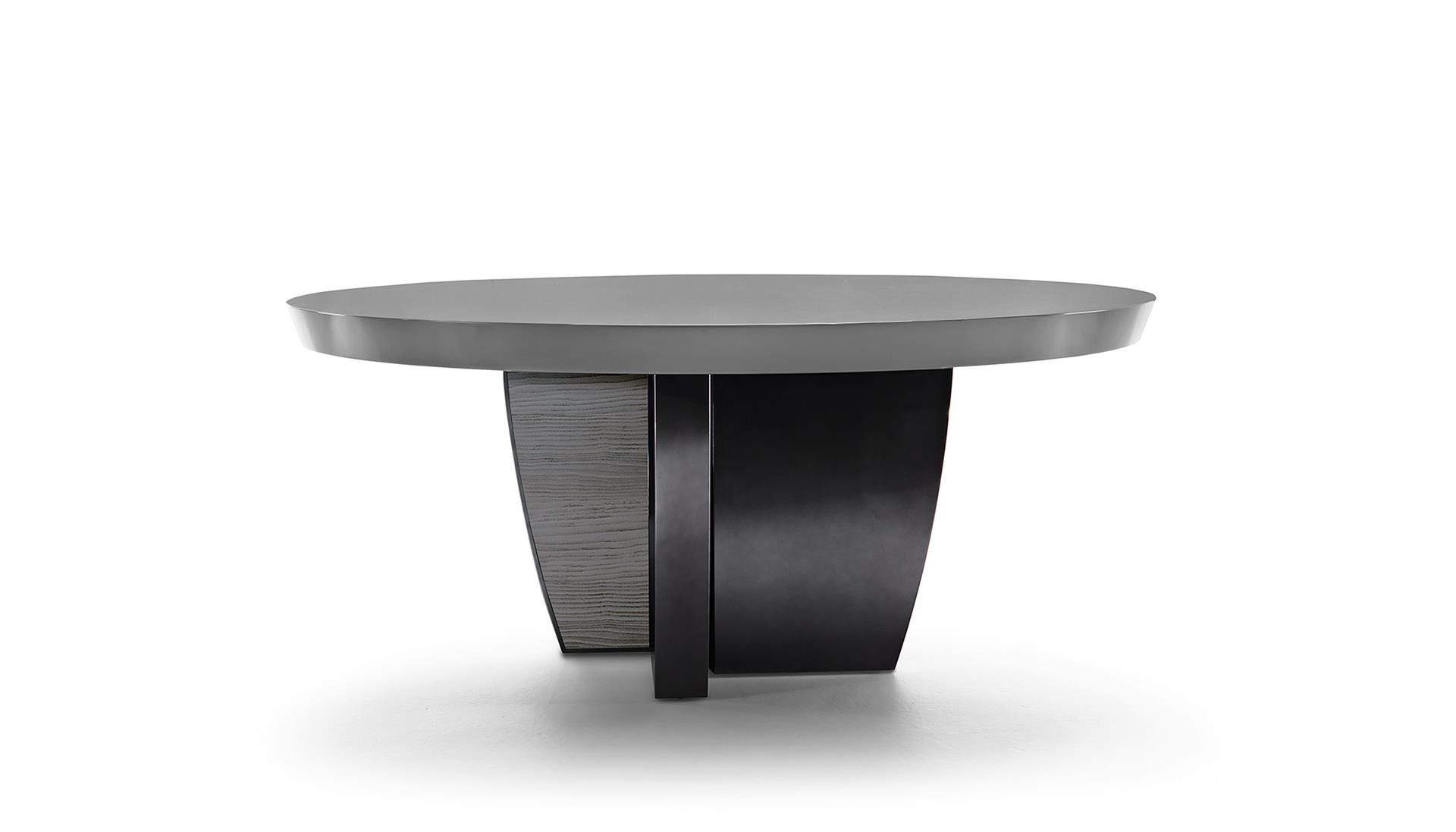 Black and More Round Dining Table