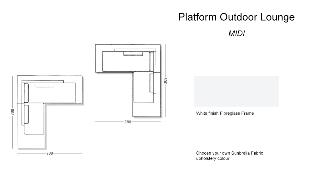 Outdoor – Platform midi Lounge