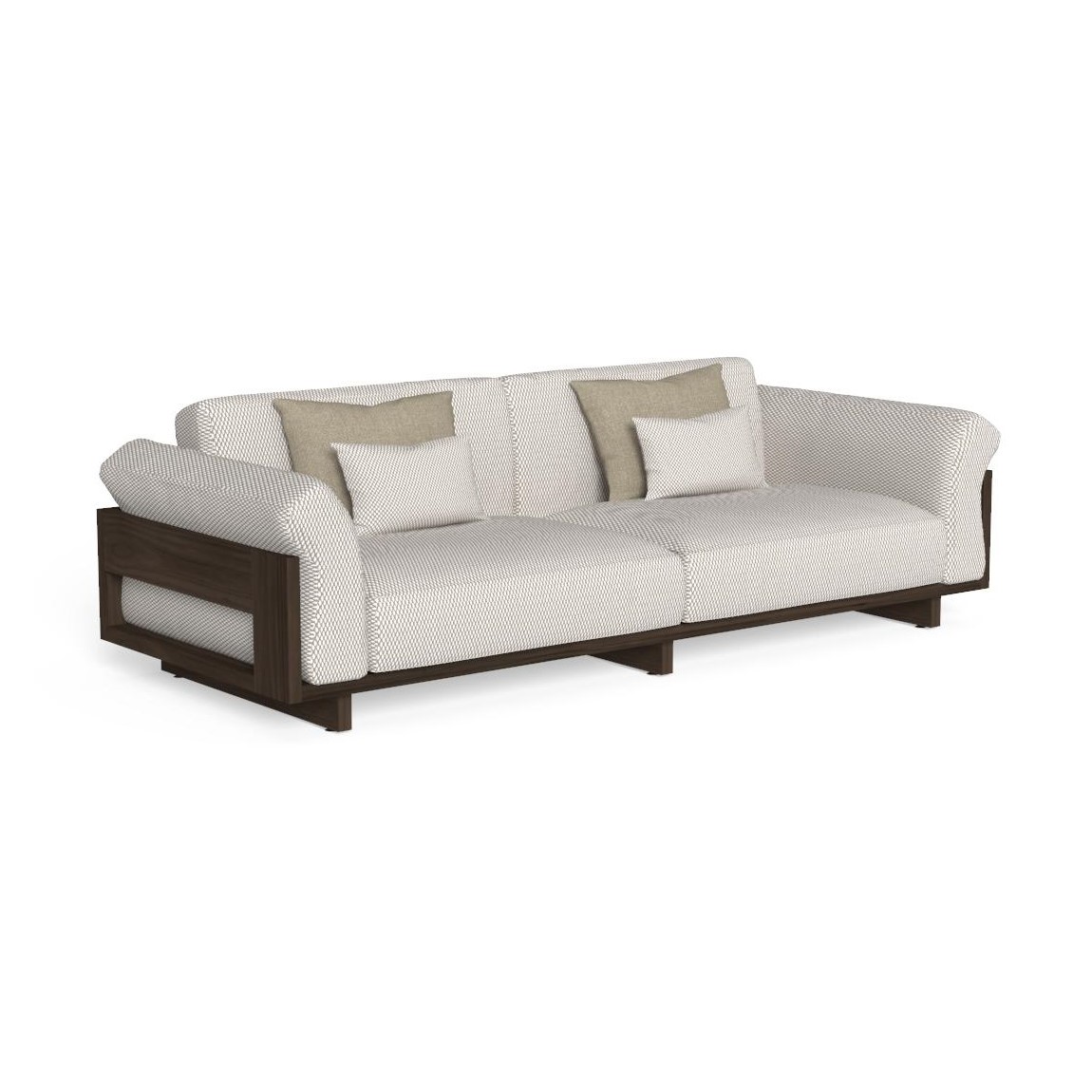 Argo 3 Seater Wood Sofa