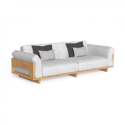 Argo 3 Seater Wood Sofa